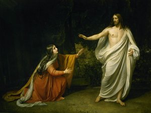 キリストの復活後のマグダラのマリアの出現 作： Alexander Andreyevich Ivanov