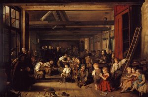 最初のボロボロの学校、ウェストミンスター、1851 年。