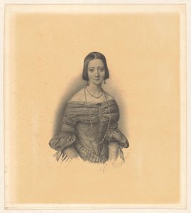Antoinette Marie Henriette Jeanne Reigersman、Johnkheer Mr Pieter van den Brandeler の妻の肖像 作： Alexander Cesar August Valois (signed by artist)