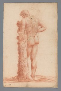 子供を抱えて立っている男性のイメージを研究する 作： Alexander Cranendoncq