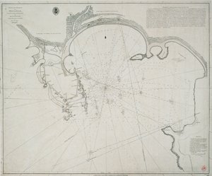 ポイント・ド・ゴール港の海図。1800年1月と3月にデビッド・インベラリティ船長によって測量された。このプレートは、彼の最も恩義あるA.Dalrympleによって、彼に刻まれている。