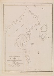 プララン港の平面図、18世紀後半から19世紀初頭（紙製） 作： Alexander Dalrymple