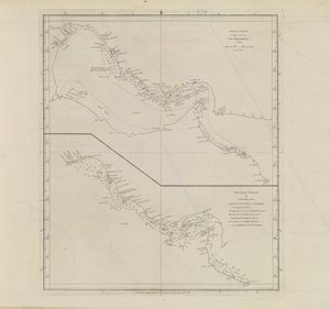 Plans of Ports, Dalrymple, Alexander issued in 1791 ID Number 41167-2001 エドワード・ハーヴェイ中尉によって一部修正されたペルシャ湾の平面図 1778年 作： Alexander Dalrymple
