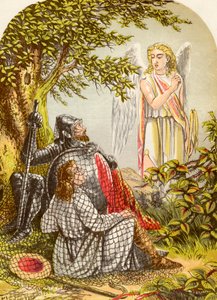 ジョン・バニヤンによる巡礼者の進歩からのキリスト教と希望に満ちたネットでキャッチ、1880年頃出版 作： Alexander Francis Lydon