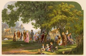 ゴールドスミスの無人村のイラスト 作： Alexander Francis Lydon