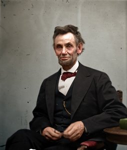 1865年2月のエイブラハム・リンカーン（カラー版