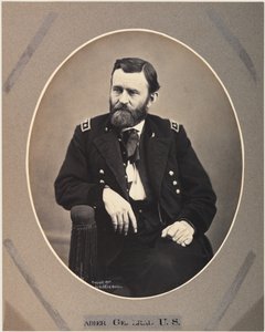 ユリシーズS.グラントのプラチナライスプリント、1865年、1901年に印刷（セピア写真）