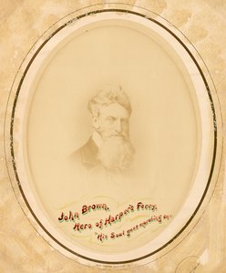 ジョン・ブラウンの肖像、カリフォルニア州。 1859年。 作： Alexander Gardner