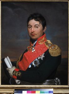 General Alexandre Dmitriyevich Balachov - General Alexander Dmitriyevich Balashov (1770-1837) の肖像 - Alexander Grigoryevich Varnek (1782-1843)。 キャンバスに油彩 作： Alexander Grigoryevich Vanek