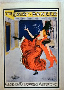 George Ridgwell&39;s Companyによる「The Skirt Dancer」のポスター広告