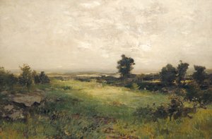 ヒューサトニック バレー、カリフォルニア州。 1880～1890年。 作： Alexander Helwig Wyant