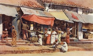 キャンディのストリートシーン 作： Alexander Henry Hallam Murray