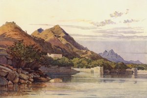 The Ana Sagar, Ajmere (カラーリトグラフ) 作： Alexander Henry Hallam Murray