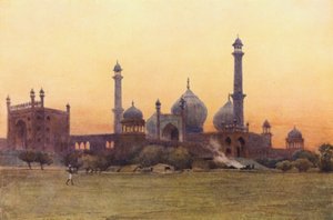 Jumma Musjid、デリー、日没 作： Alexander Henry Hallam Murray