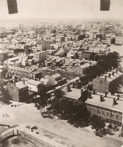 1858年にシカゴの裁判所のキューポラから南西を見る 作： Alexander Hesler
