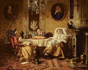 聖書の朗読、1879 作： Alexander Hugo Bakker Korff