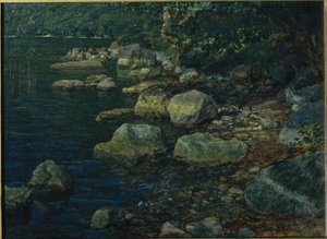 パラッツオーラ近くの水と石 作： Alexander Ivanov