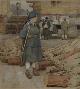 民兵、1920 作： Alexander Ivanovich Vakhrameyev