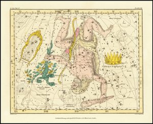 1822 - Alexander Jamieson - コロナ・ボレアリス、ヘラクレスとケルベロス、こと座