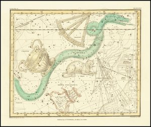 1822 - Alexander Jamieson - Hydra Sextans Felisとクレーター