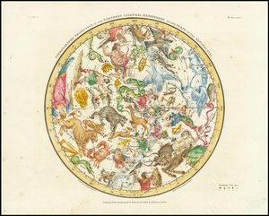 1822 - アレクサンダー・ジェイミソン - 北半球のステレオ写真投影図