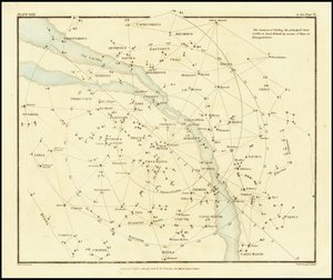 1822 - Alexander Jamieson - イギリスで見える主要な星を三角測量によって見つける方法。