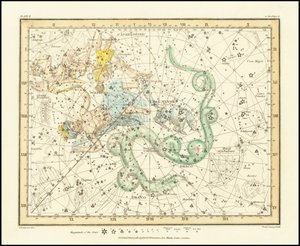 1822 - アレクサンダー・ジェイミソン - 小熊座 - カシオペア座、ドラコ座、ケフェウス座も見える