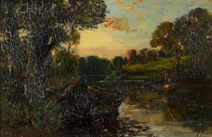 川の風景 作： Alexander Jnr. Fraser