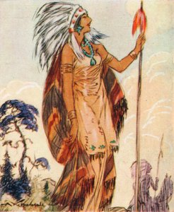 ジョンスミスを救ったネイティブアメリカンの首長の娘、ポカホンタス、1937