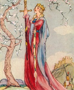 アーサー王のグィネヴィア女王、1937年 作： Alexander K. MacDonald