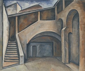 中庭、1913 作： Alexander Kanoldt
