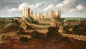 ポンテフラクト城、c.1620-40 作： Alexander Keirincx