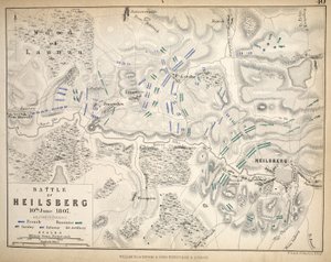 ハイルスバーグの地図、ウィリアムブラックウッドアンドサンズ発行、エジンバラとロンドン、1848年（手描きの彫刻）