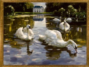 A.コエステル、ニンフェンブルクの白鳥 作： Alexander Köster