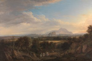 西から見たエジンバラ 作： Alexander Nasmyth