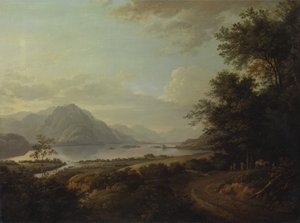 Loch Awe、アーガイルシャー、カリフォルニア州。 1785年。 作： Alexander Nasmyth