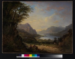 1840年より前のエアーシャイア、ドゥーン湖 作： Alexander Nasmyth