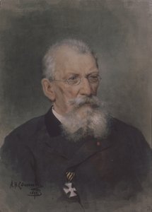 芸術家ピョートル・P・ソコロフの肖像 1821-1899