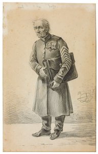 ロシア帝国陸軍の退役軍人、1837年 作： Alexander Orlowski