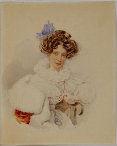 エカテリーナ・パブロフナ・バクニナの肖像 1795-1869年、1832年以前 作： Alexander Pavlovich Briullov