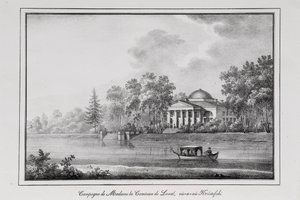 アプテカルスキー島の伯爵夫人の夏の家シリーズ1820年代のサンクトペテルブルクのシリーズの眺め 作： Alexander Pluchart