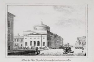 1820年代のサンクトペテルブルクのシリーズビューを悲しむすべての人の喜びの教会