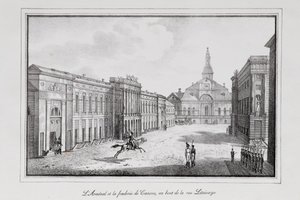 アーセナルとサンクトペテルブルクの鋳造所の眺めシリーズサンクトペテルブルクの眺め、1820年代 作： Alexander Pluchart