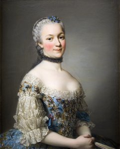 カモジナ・ムニシェフの肖像、ザモイスカ1722-1771、1753 作： Alexander Roslin