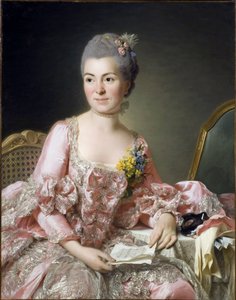 マリー・スザンヌ（Marie-Suzanne）ジルーストの肖像、マダム・ロズリン（1734-1772）の絵 ロズリン、アレクサンダー（Alexandre）（1718-1793）の絵 作： Alexander Roslin