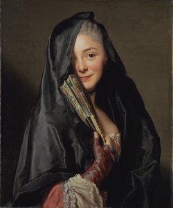 アーティストの妻ベールを持つ女性、1768
