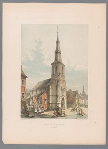 Sint-Truiden の Sint-Maartenkerk の眺め Église de St. Martin à St. Trond (オブジェクトのタイトル) 作： Alexander Schaepkens