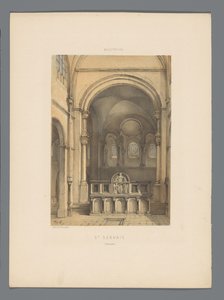 マーストリヒトの聖セルファース大聖堂の内部 St. Servais (Intérieur) (オブジェクトのタイトル) モニュメント デ マーストリヒト (シリーズ タイトル) 作： Alexander Schaepkens
