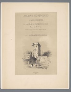 Poort naar Visé te Tongeren リンブルグの11世紀から13世紀までの建築の古代遺跡（オブジェクトのシリーズタイトル） 作： Alexander Schaepkens