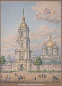 モスクワの救世主の新修道院、1851年 作： Alexander Sergeyevich Kutepov